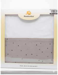Parrure de lit : Drap+ Tai d'oreillee 2