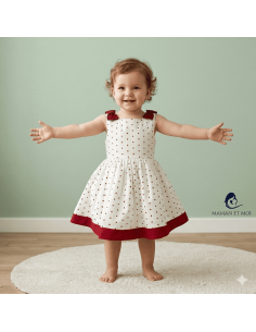Robe fille à point